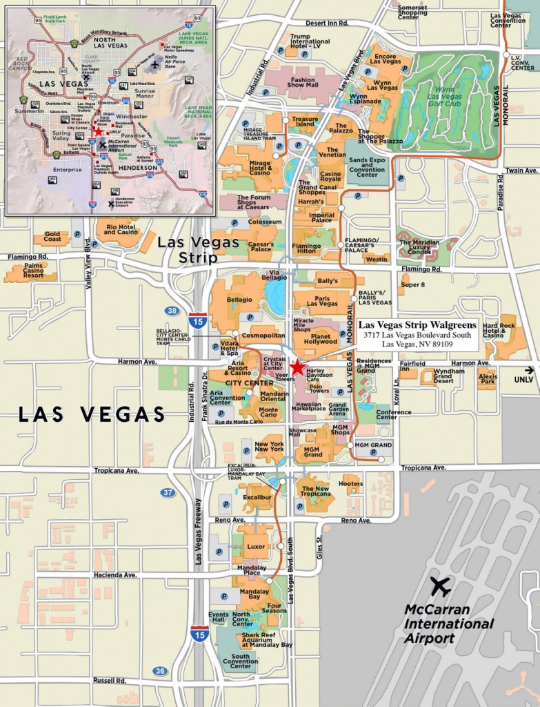 Large Strip Map Of Las Vegas City. Las Vegas Large Strip Map - Map Of Las Vegas Strip 2014 Printable