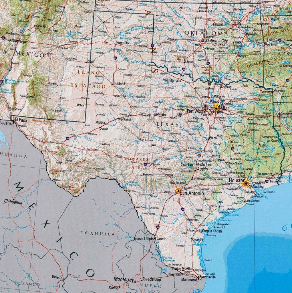 Large Texas Maps For Free Download And Print | High-Resolution And - Texas Map Print