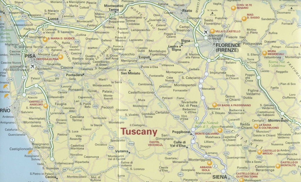 Large Tuscany Maps For Free Download And Print | High-Resolution And - Printable Map Of Tuscany
