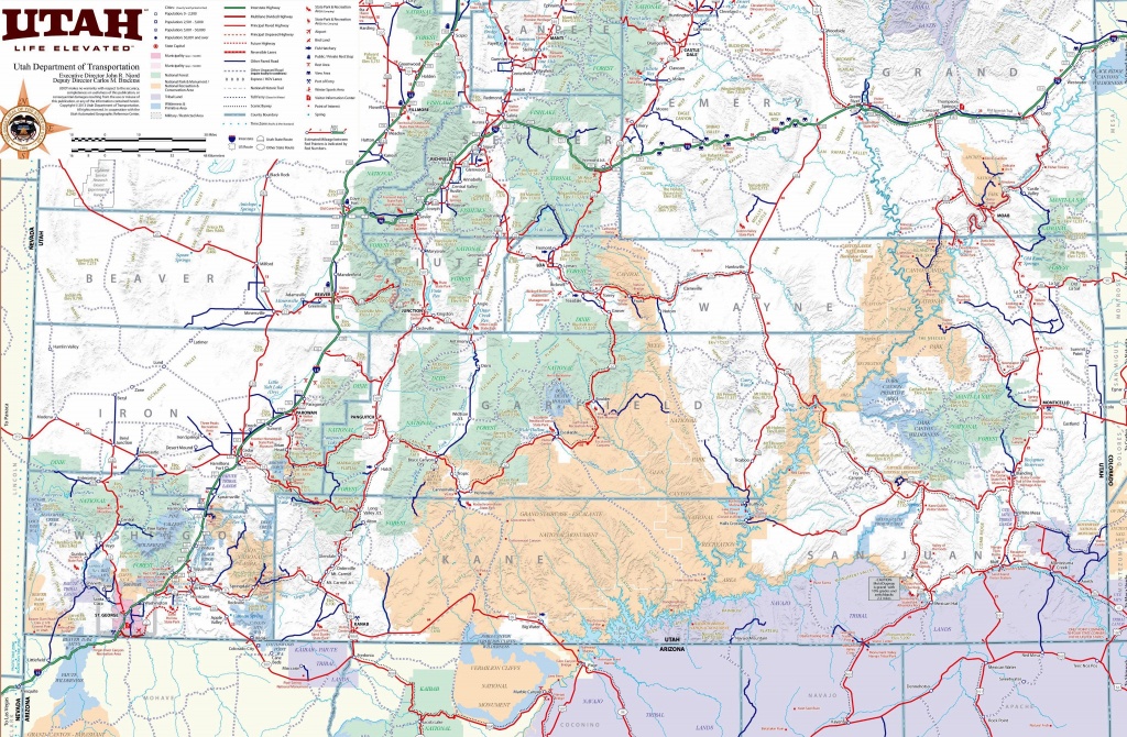 Large Utah Maps For Free Download And Print | High-Resolution And - Printable Map Of Utah