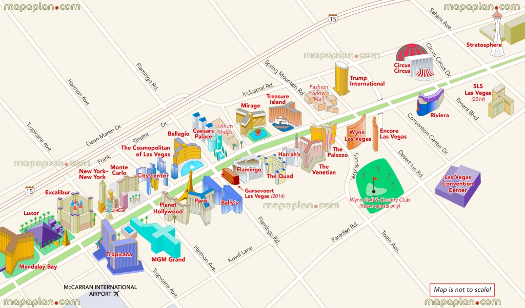 Las Vegas Maps - Top Tourist Attractions - Free, Printable City - Las Vegas Printable Map