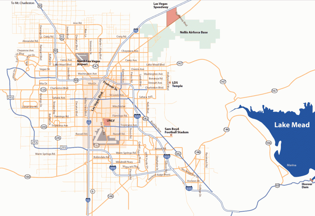 Las Vegas Street Maps Printable | Emergency Preparedness | Las Vegas - Las Vegas Printable Map
