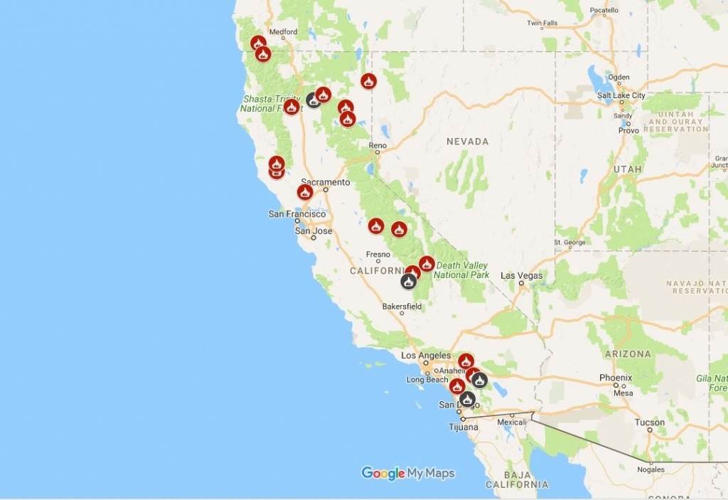 Latest Fire Maps: Wildfires Burning In Northern California – Chico - Live Fire Map California