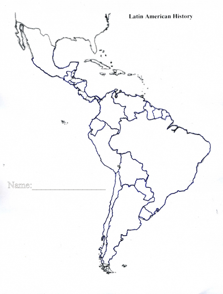 Latin America Map Blank Save Btsa Co Within Of North And South With - Printable Map Of North And South America
