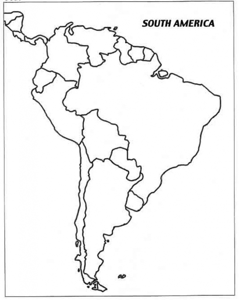 Latin America Printable Blank Map South Brazil Maps Of Within And - Printable Blank Map Of South America