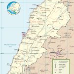 Lebanon Political Map   Printable Map Of Lebanon