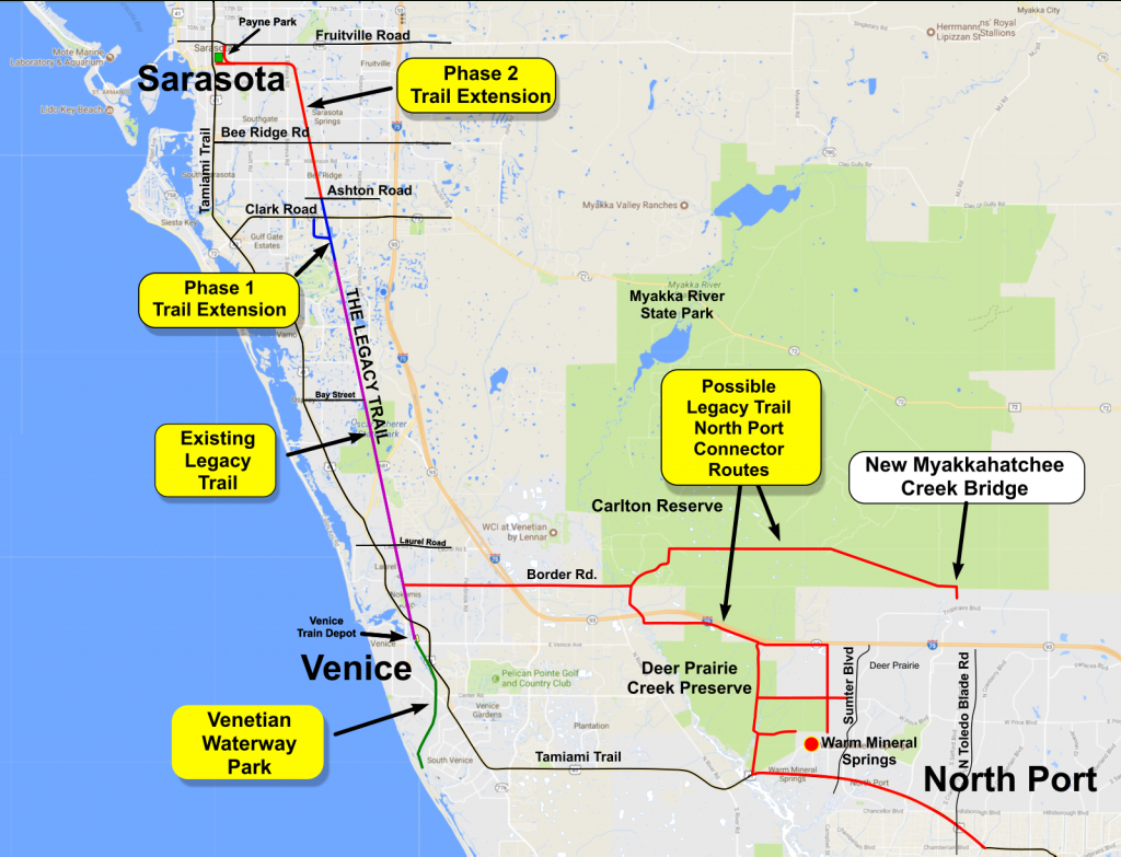 Legacy Trail Connector To North Port | Friends Of The Legacy Trail - Where Is Northport Florida On The Map