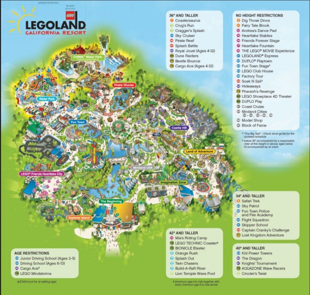 Legoland California Height Restrictions | Travel In 2019 | Legoland - Legoland California Printable Map
