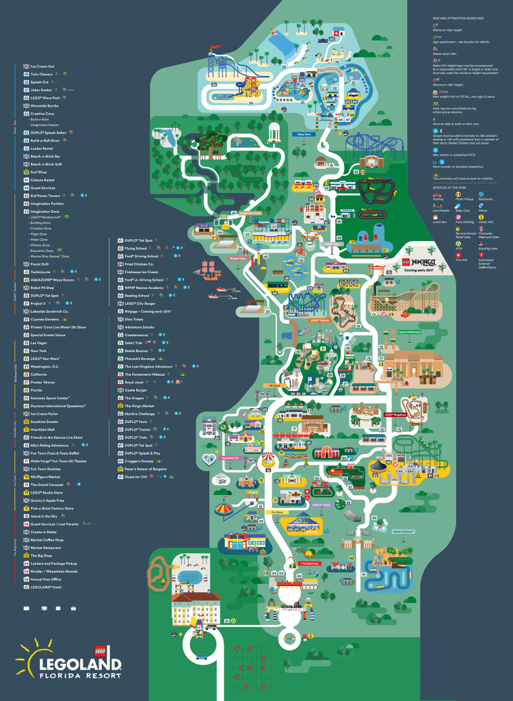 Legoland Florida Map 2016 On Behance - Legoland Printable Map