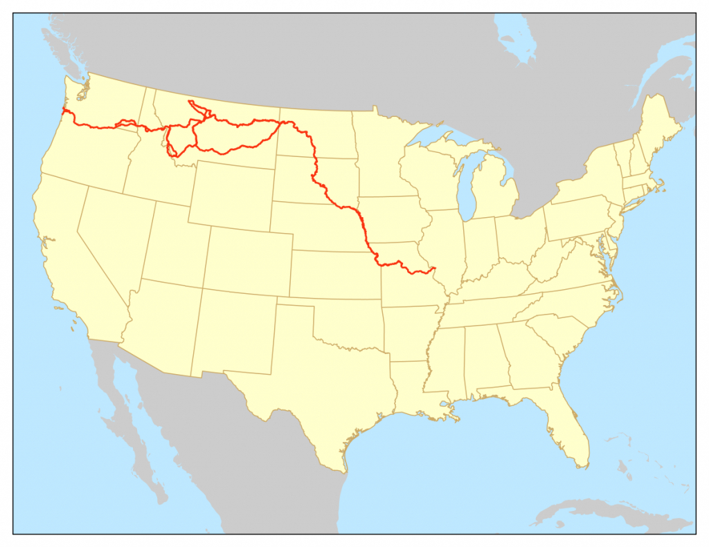Lewis And Clark National Historic Trail - Wikipedia - Lewis And Clark Trail Map Printable