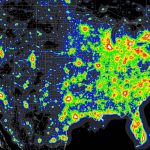 Light Pollution Map   (X Post From Mapporn) : Astronomy   Light Pollution Map Florida