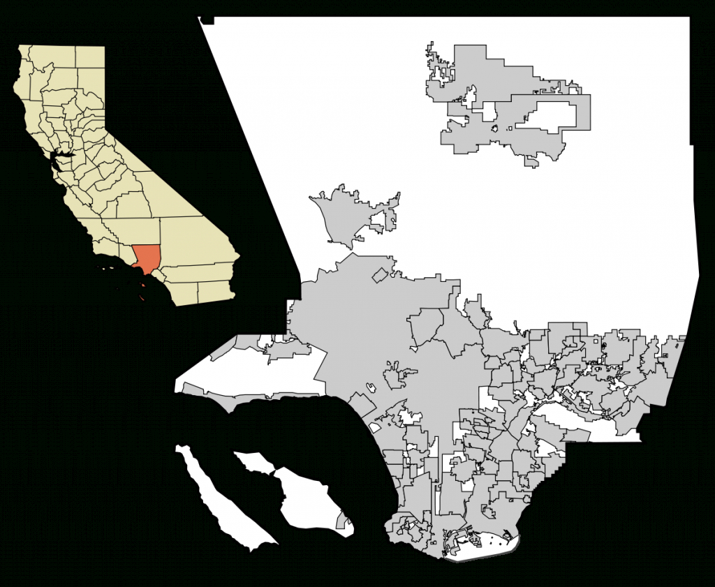 List Of Cities In Los Angeles County, California - Wikipedia - Map Of Los Angeles California Area