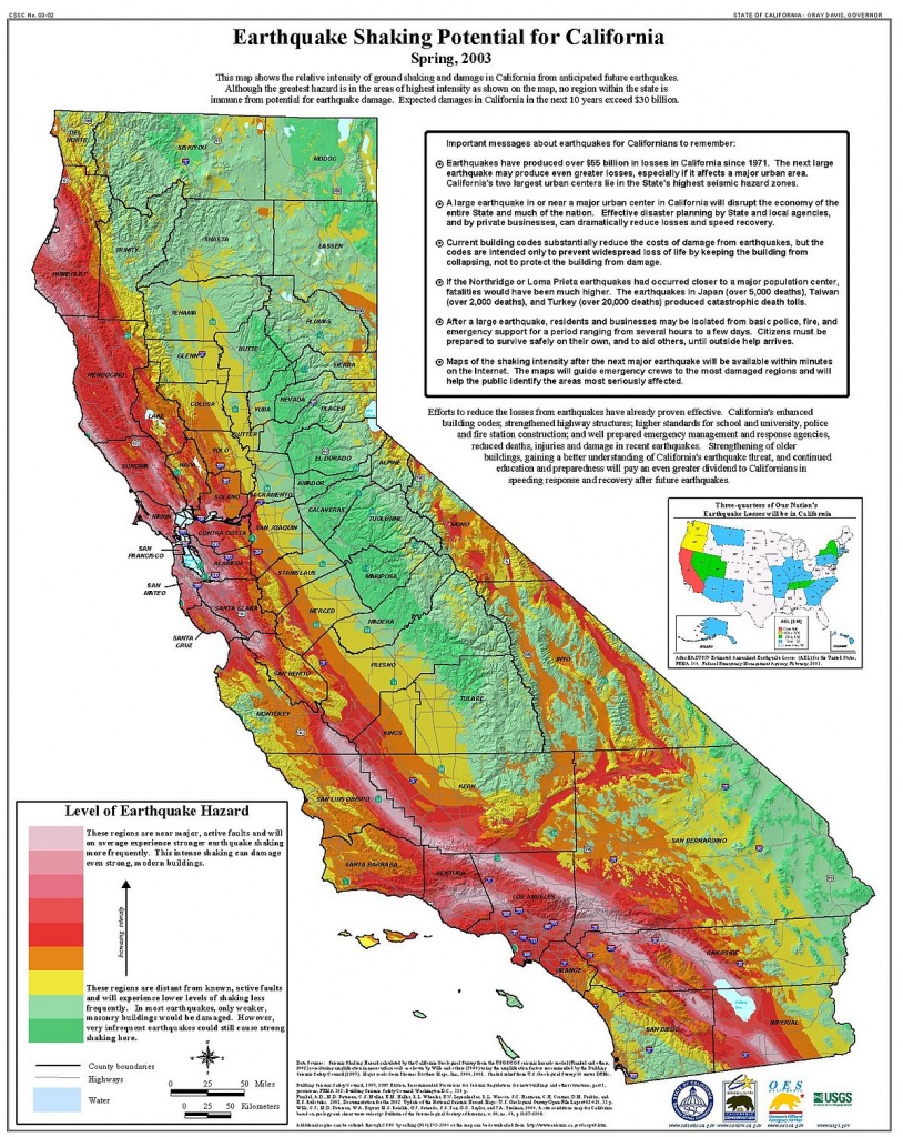 List Of Earthquakes In California Wikipedia And Nevada Earthquake - Usgs California Nevada Earthquake Map
