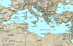 Printable Map Of The Mediterranean Sea Area
