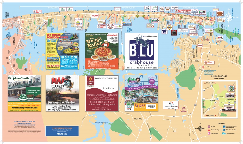 Local Maps | Ocean City Md Chamber Of Commerce - Printable Local Maps