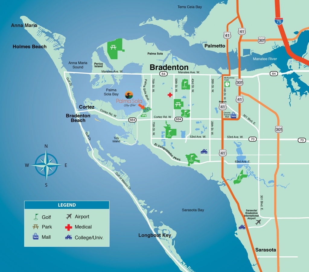 Location &amp; Area Map - New Condominiums For Sale In Bradenton - Where Is Sarasota Florida On The Map