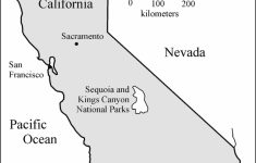 Sequoias In California Map
