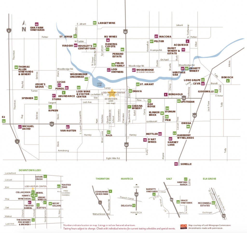 Lodi California Map Printable Maps