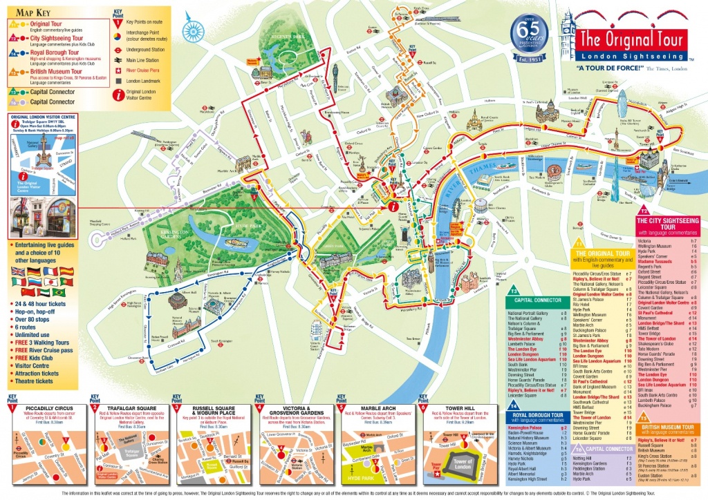 London Attractions Map Pdf - Free Printable Tourist Map London - London Tourist Map Printable