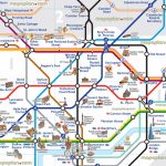 London Map Tube With Attractions Underground Throughout Places Of   Printable London Tube Map