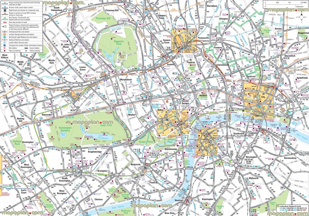 London Maps – Top Tourist Attractions – Free, Printable City Street - Free Printable City Maps