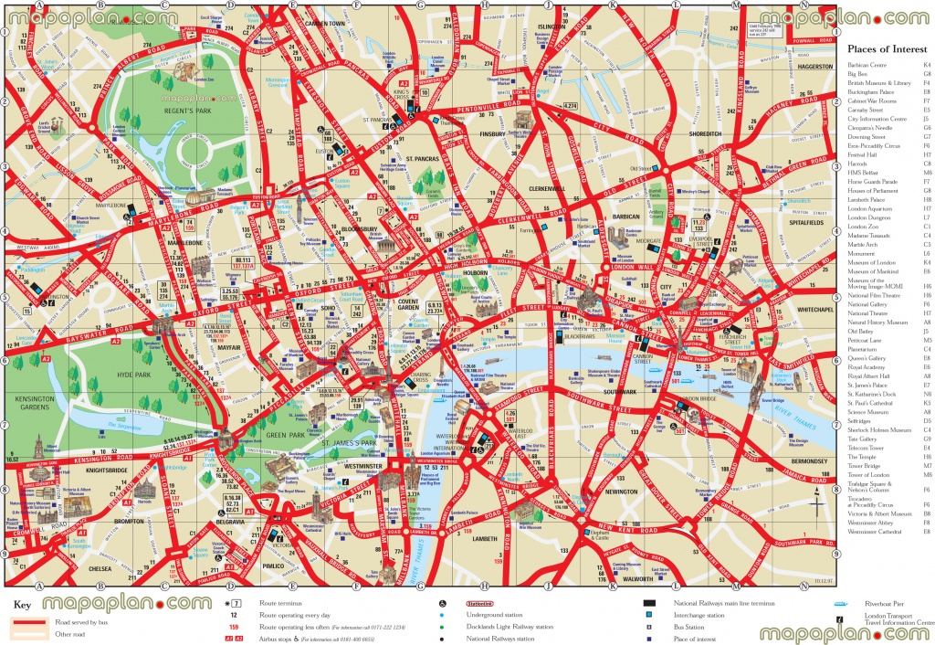 London Maps - Top Tourist Attractions - Free, Printable City Street - Printable Map Of London England
