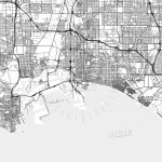 Long Beach, California   Area Map   Light   Map Of Long Beach California And Surrounding Areas