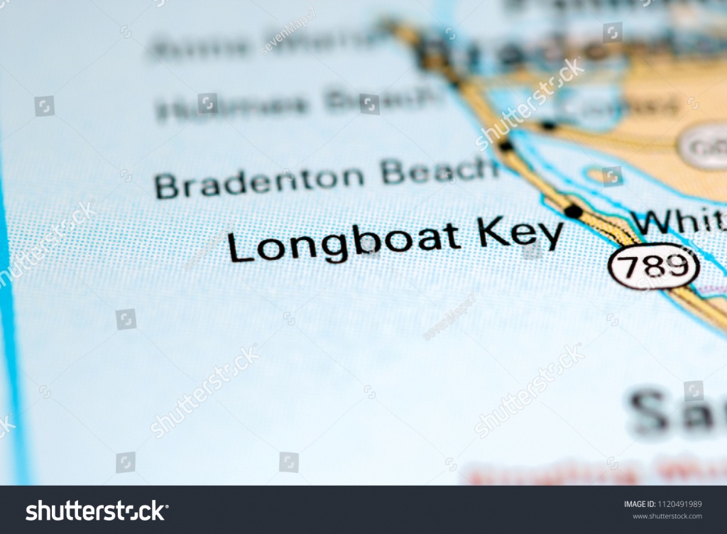 Longboat Key Florida Usa On Map Stock Photo (Edit Now) 1120491989 - Longboat Key Florida Map