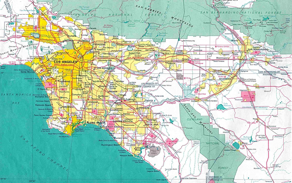 Los Angeles Ca Map With Zip Codes – Map Of Usa District - Los Angeles Zip Code Map Printable