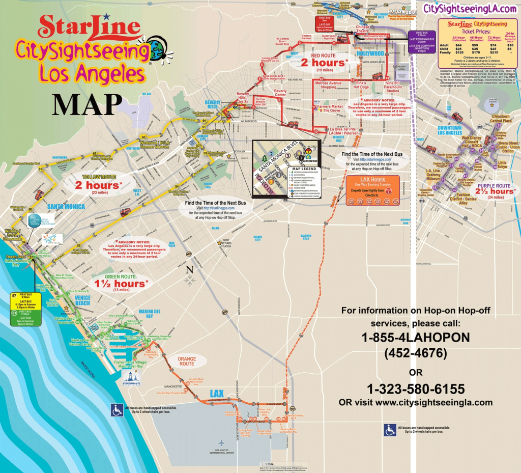 Los Angeles California Attractions | La Sightseeing Tours With Los - California Sightseeing Map