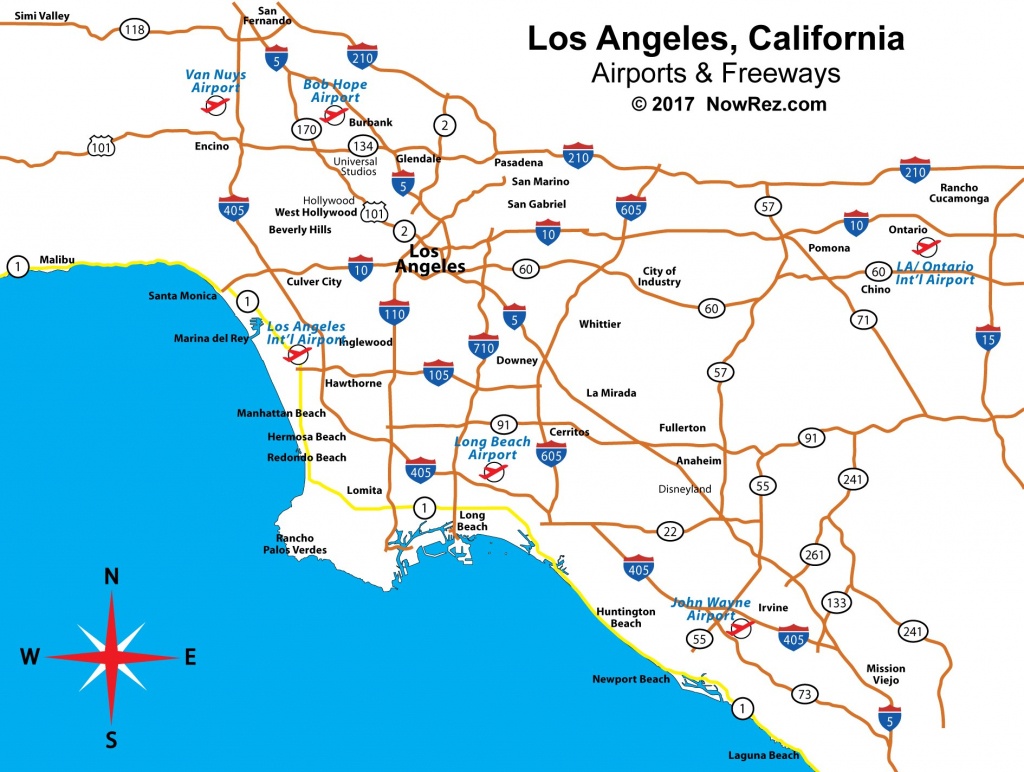 Los Angeles Freeway Map - City Sightseeing Tours - Los Angeles Freeway Map Printable