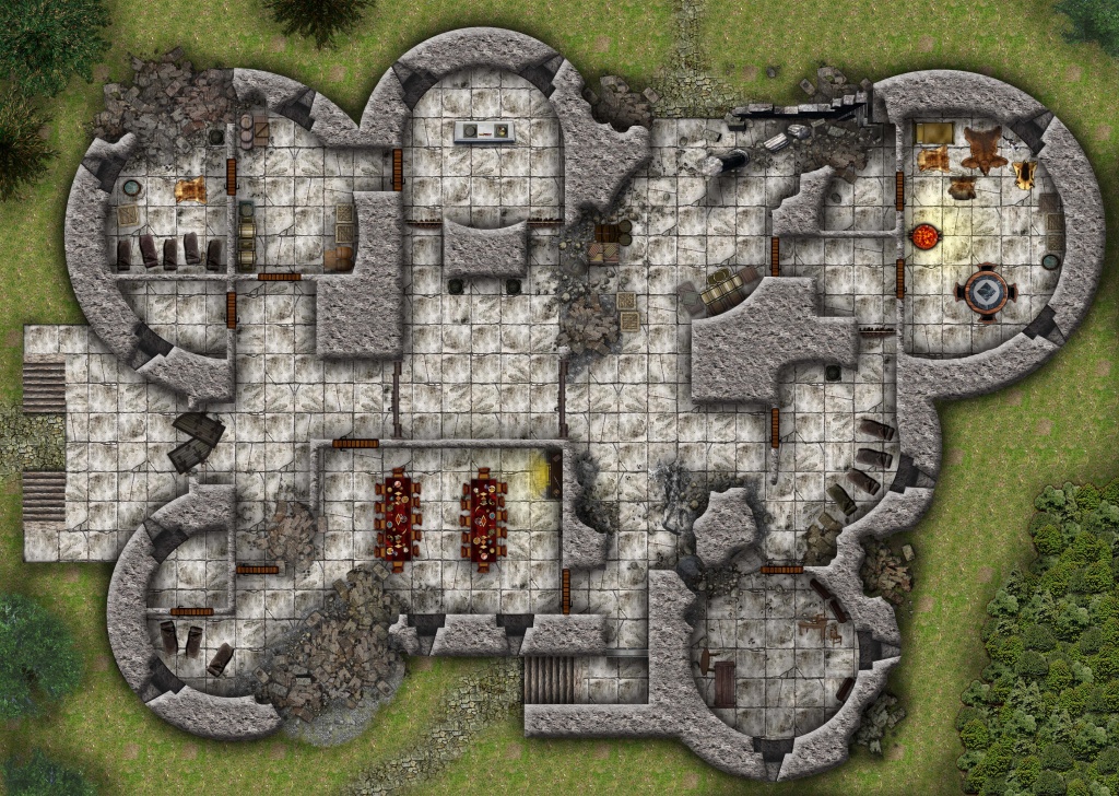 Lost Mine Of Phandelver: Cragmaw Hideout And Cragmaw Castle (Battlemaps) - Cragmaw Hideout Printable Map