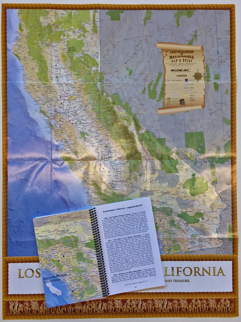 Lost Treasures Of California - Map And Guide - California Map Book