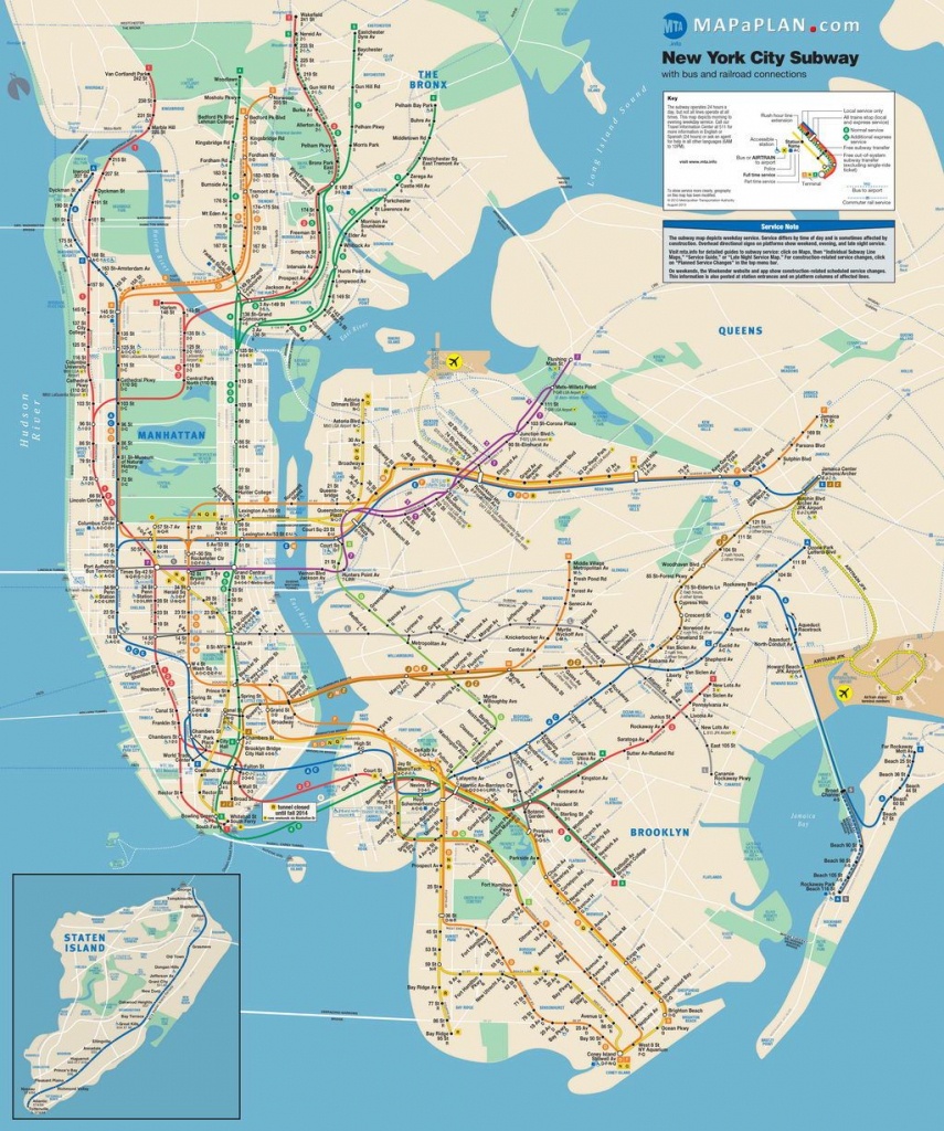 Lots Of Free Printable Maps Of Manhattan. Great For Tourists If You - Printable Map Of Brooklyn