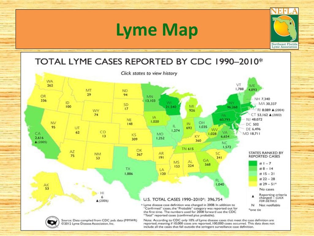 Lyme Disease Prevention And Education - Ppt Download - Lyme Disease In Florida Map
