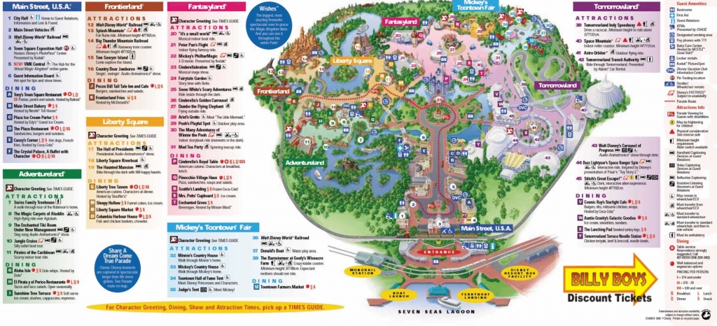 Magic Kingdom Disney World Map Pdf Save Cute Walt Park Maps 8 - Disney Parks Florida Map