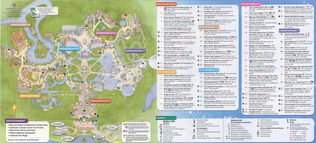 Magic Kingdom Guidemaps - Printable Magic Kingdom Map 2017