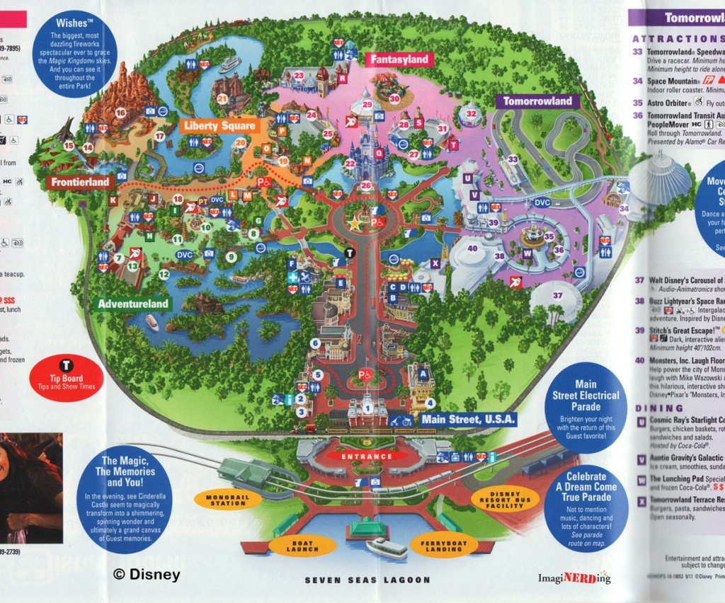 disney orlando magic kingdom map 2018