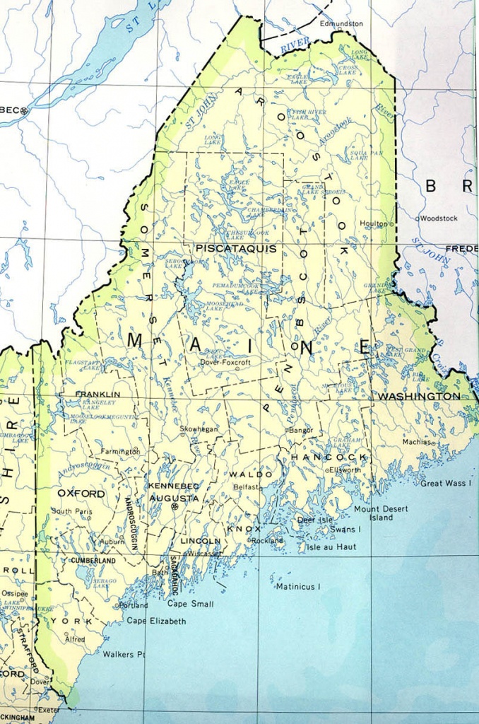 Printable Road Map Of Maine - Printable Maps