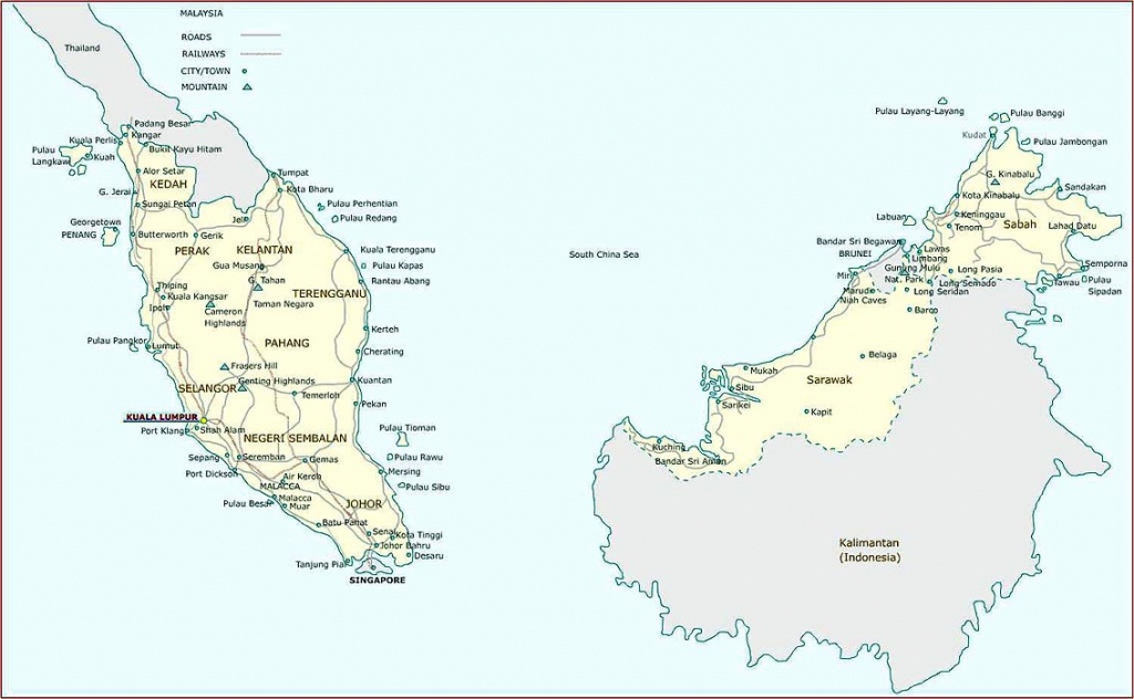 Malaysia Maps | Printable Maps Of Malaysia For Download - Printable Map Of Malaysia