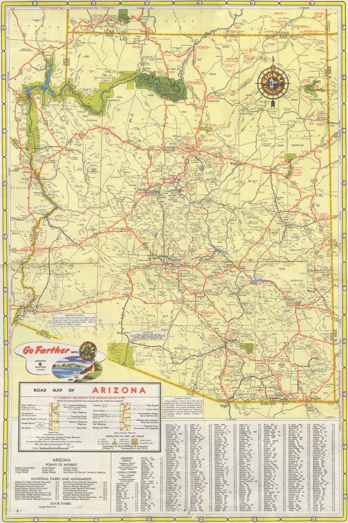 Map 270 -- Signal Highway Map California Arizona Nevada - California Nevada Arizona Map