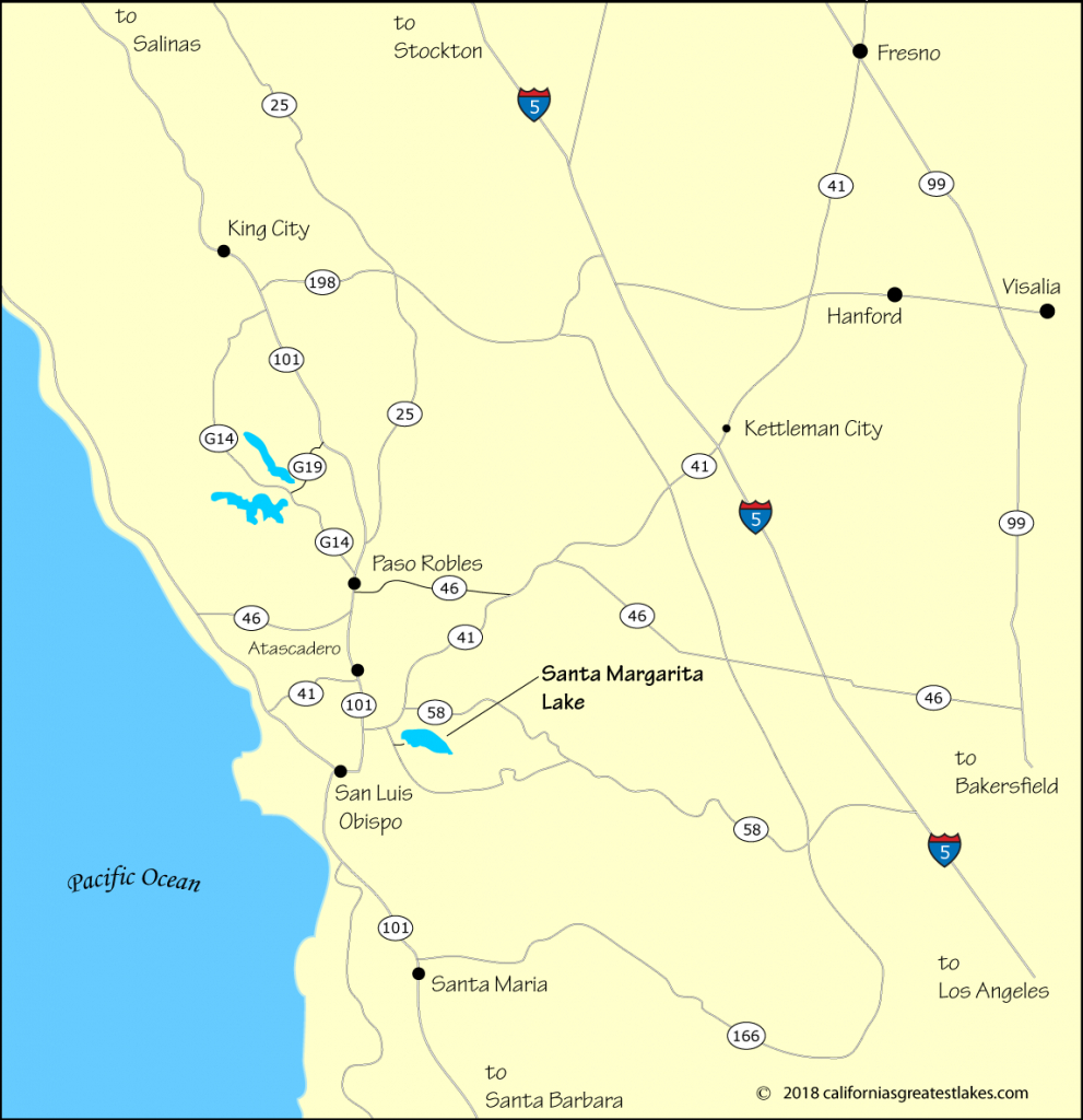 Map And Directions To Lake Santa Margarita, Ca - Highway 41 California Map