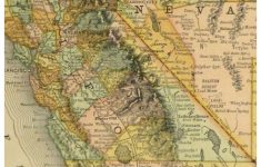 Antique Map Of California