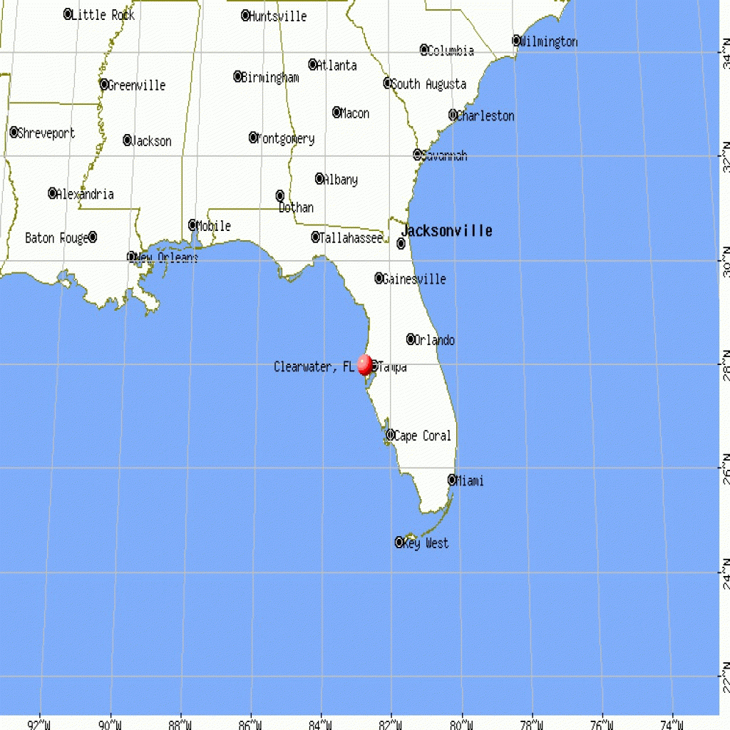 Map Clearwater Florida | D1Softball - Clearwater Beach Map Florida