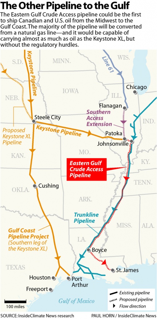 Map: Little-Known Pipeline Nearly As Big As Keystone Could Win Race - Keystone Pipeline Map Texas