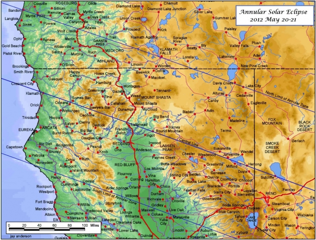 Map North California River Map California Oregon Border Map Intended - California Oregon Border Map