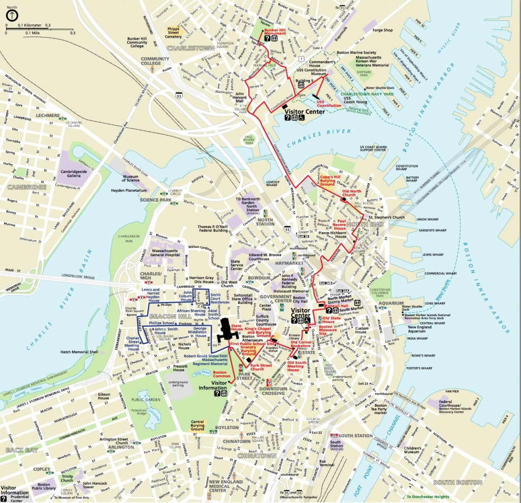 Map | Northendboston - Printable Map Of Boston Attractions