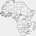 Map Of Africa Coloring Page Outline Map Of Africa With Countries   Printable Map Of Africa With Countries Labeled