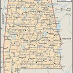 Map Of Alabama County Boundaries And County Seats. | Genealogy   Alabama State Map Printable