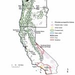 Map Of All Sites In Washington, Oregon, And California Surveyed For   California Oregon Washington Map